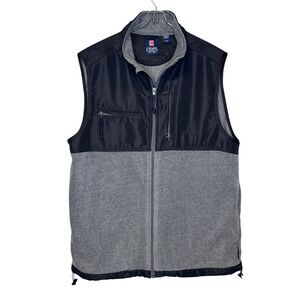 Vintage Chaps Mens Vest Denali Style Fleece Gilet Bodywarmer Grey Black‎ Large